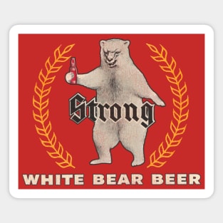 White Bear Beer Retro Defunct Breweriana Magnet